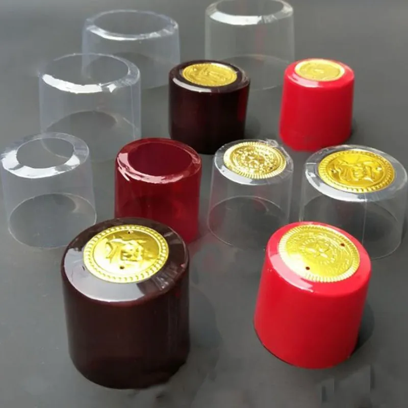 Wine To Beer To Liquor - 100X PVC ワインボトルシュリンクフィルム密封された熱収縮カバーフィルムプラスチックキャップカプセル自家醸造ワインビール酒保護