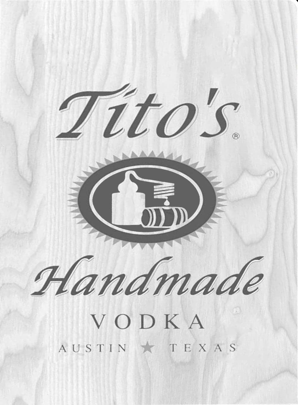 Wine To Beer To Liquor - 8 X 12 インチのメタルサイン - Tito’s