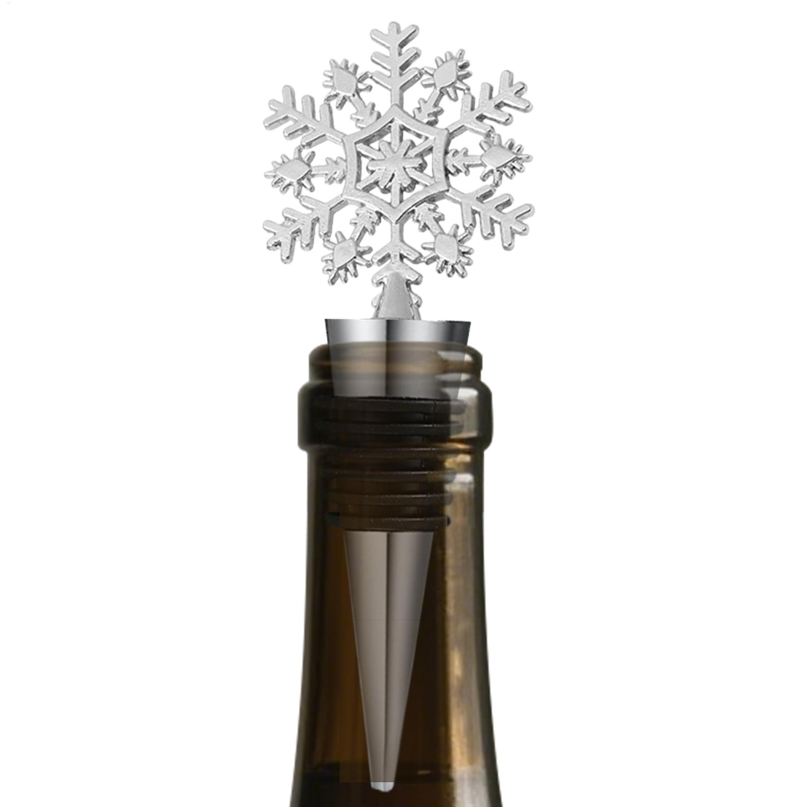 Wine To Beer To Liquor - ワインボトルストッパー クリスマスデコレーション 気密コルク ホリデーワインシーラー ボトルストッパー シャンパン、リキュール、アルコール、ビール用
