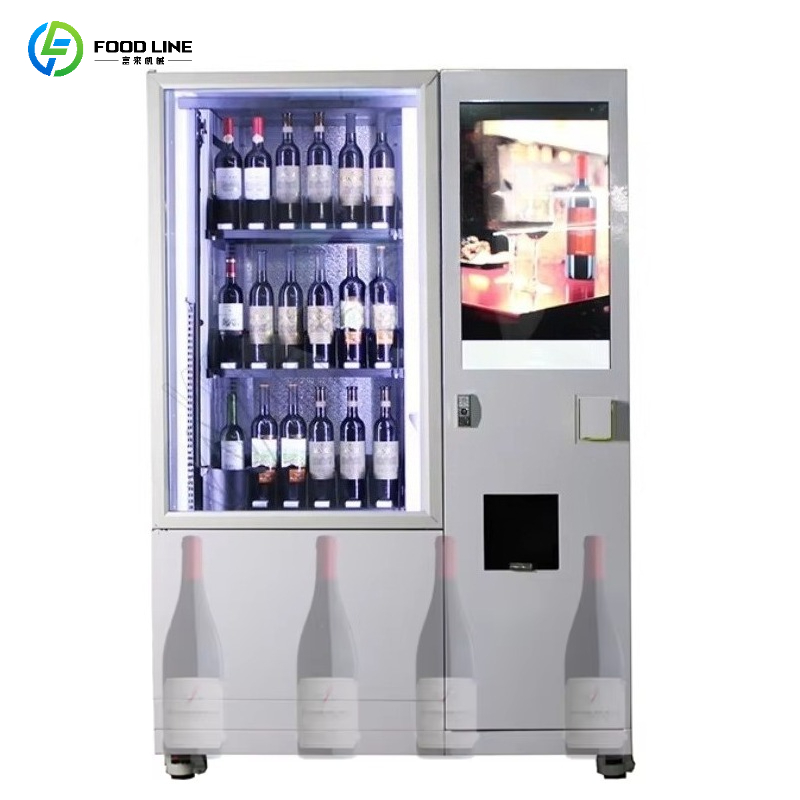 Wine With Beer - スマート年齢確認リフトシステム搭載冷蔵庫自動販売機、ビール・赤ワイン自動販売機（エレベーター付き）、カスタマイズ可能