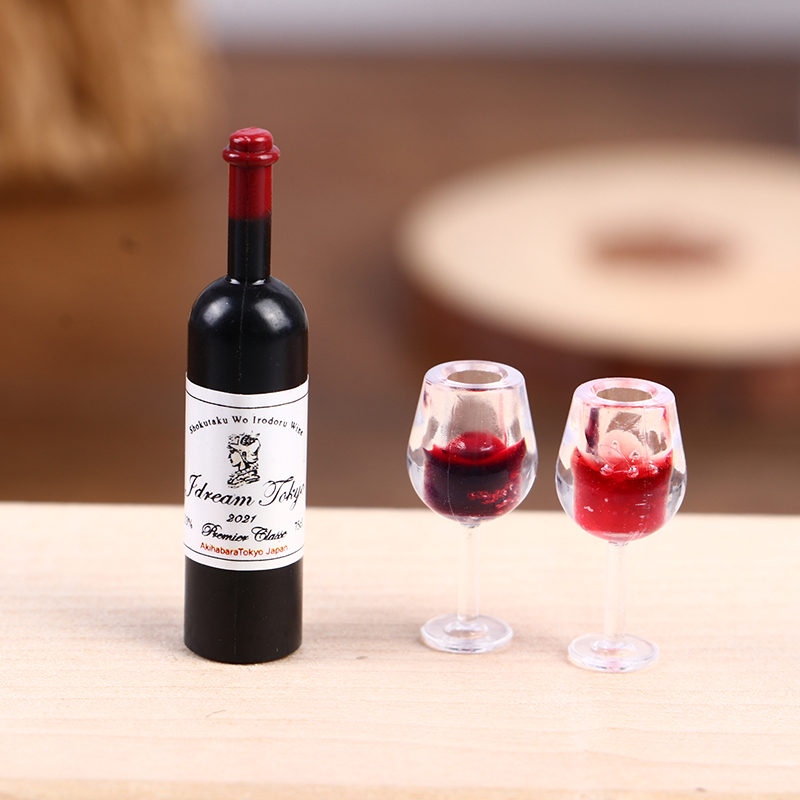 Wine Beer House - 5 個 1:12 ドールハウスミニチュアワインカップビールマグワインボトルモデル家具家の装飾おもちゃ、新しいファッション高品質