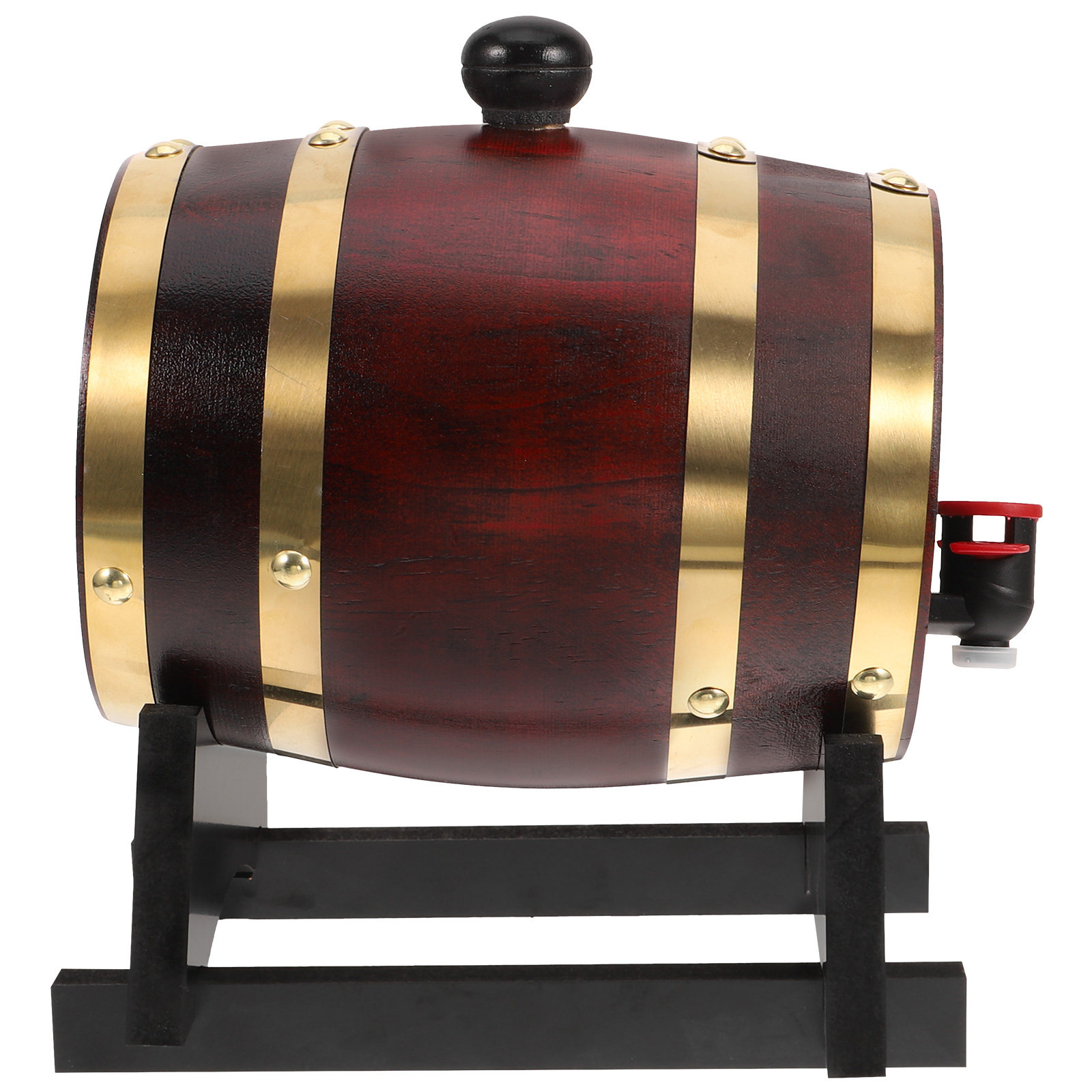 Wine To Beer To Liquor - 木製ワイン樽1L レッドワインホルダー ビール ウイスキー リキュールディスペンサー バー装飾樽