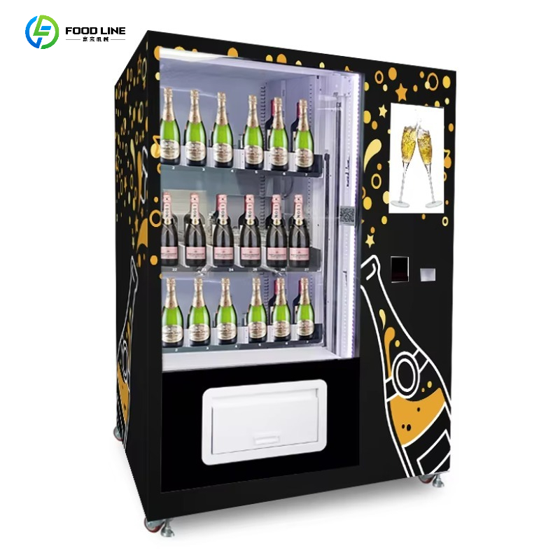 Wine With Beer - ホットセール タッチスクリーン ビール・シャンパン・ワイン自動販売機 マイクロスマートベンディング エレベーターカードリーダー搭載 カスタマイズ可能