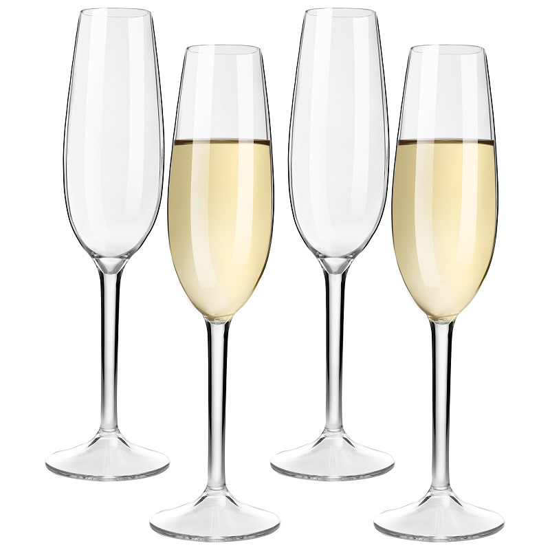 Champagne Flute Pair - ミッキーリーアンブレイカブルシャンパン、トリタンプラスチック、スパークリングワイングラス、ウェディングパーティー、ピクニックウェア、2個、4個