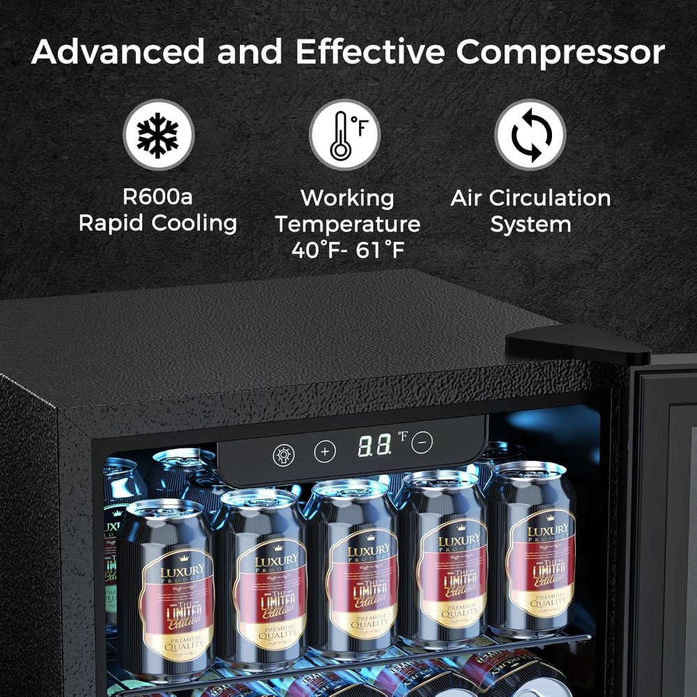 自立型ワインセラー 12本収納 50缶 ドリンククーラー ソ - Wine Beer Cooler Fridge のレビューと価格