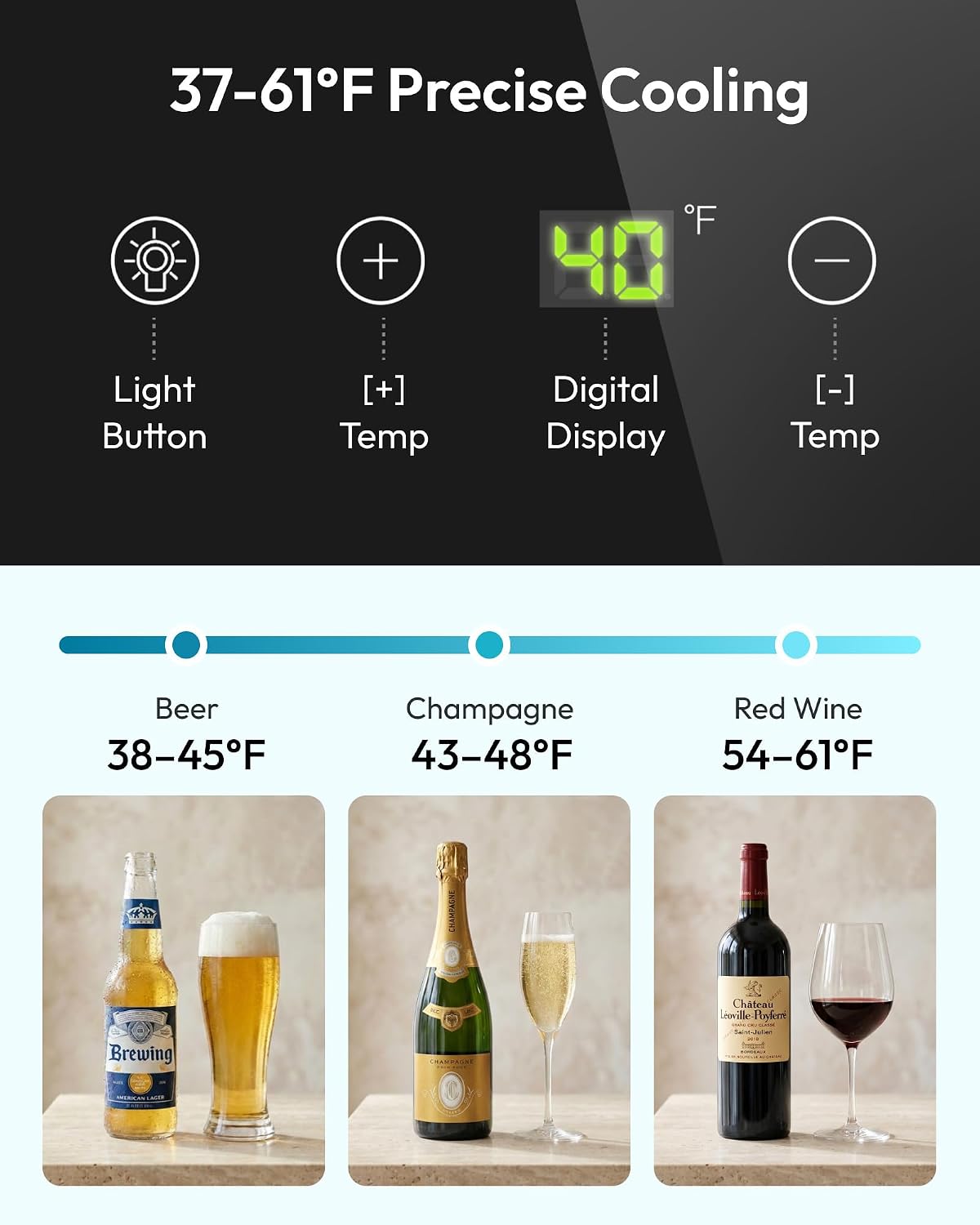 125缶対応ガラス扉付き飲料クーラー、ソーダ・ビール・ワイン - Wine Beer Cooler Fridge のレビューと価格