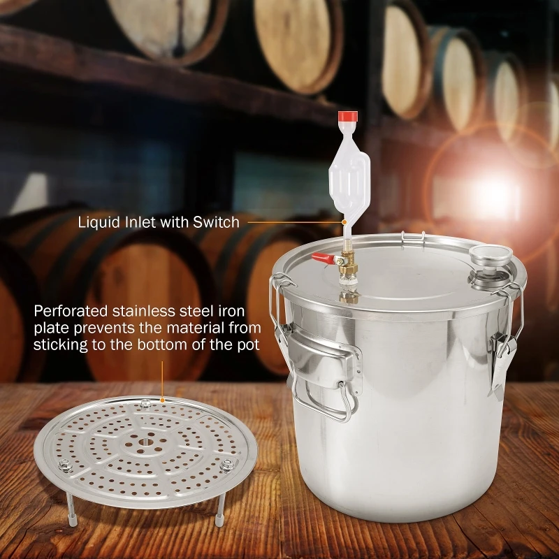 11L アルコール水蒸留器ボトル DIY 月光酒装置ステンレ - Wine Beer Distillation のレビューと価格
