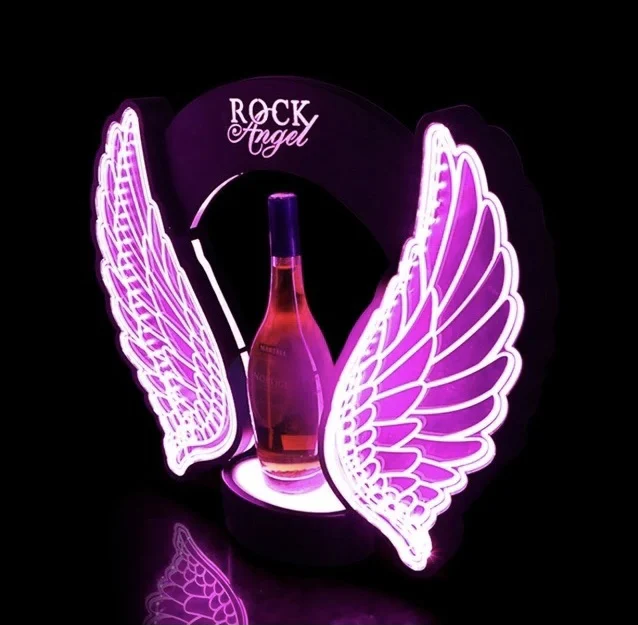 充電式LED点滅エンジェルウィングワインシャンパンボトル装飾 - Wine With Beer のレビューと価格
