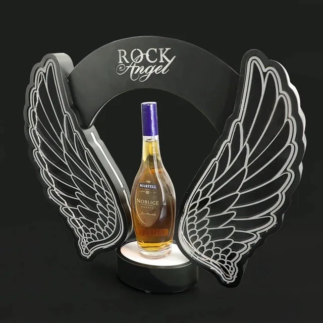 充電式LED点滅エンジェルウィングワインシャンパンボトル装飾 - Wine With Beer のレビューと価格