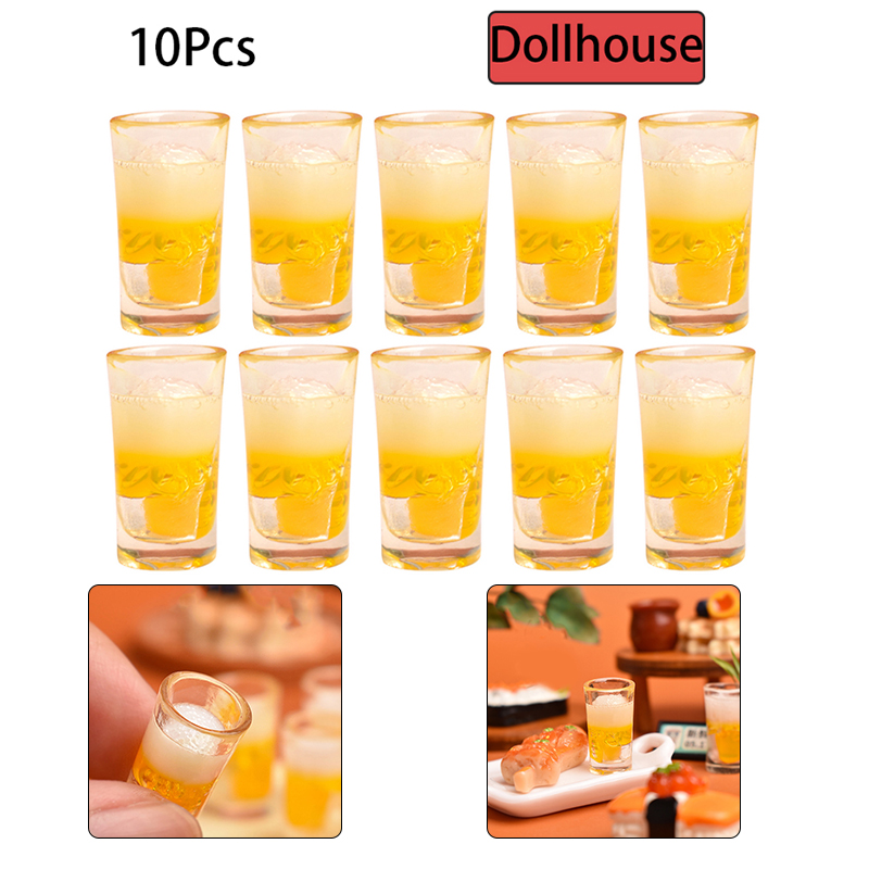 10 個ミニチュアおもちゃキッチンビール飲料カップマグアクセ - Wine Beer House のレビューと価格