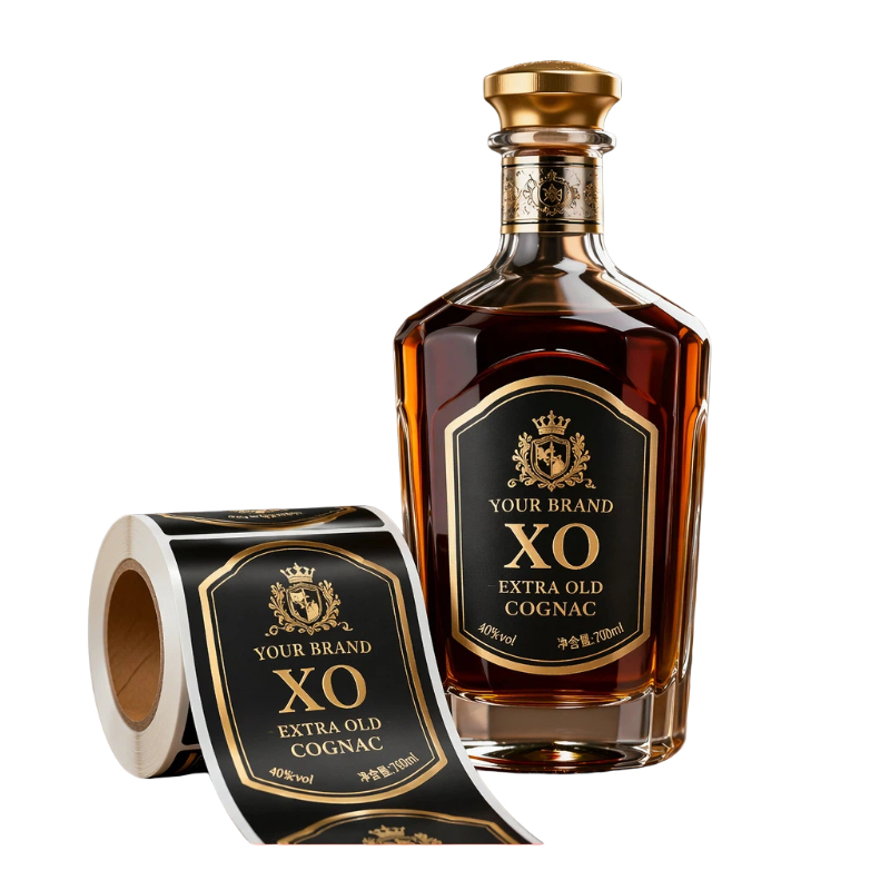 高級防水カスタムアルコールボトル用粘着ステッカー、ワイン、ビ - Wine To Beer Alcohol のレビューと価格