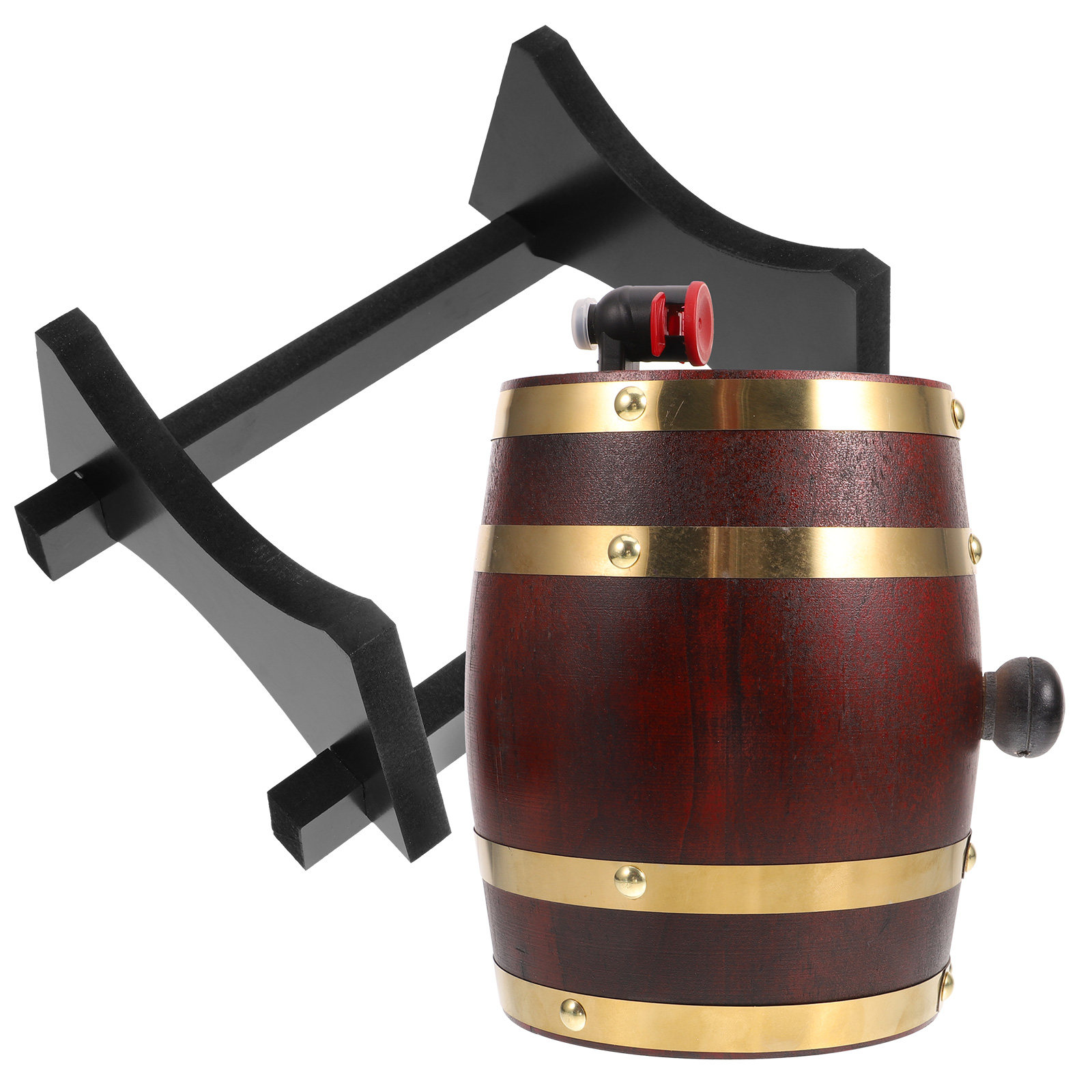 木製ワイン樽1L レッドワインホルダー ビール ウイスキー  - Wine To Beer To Liquor のレビューと価格