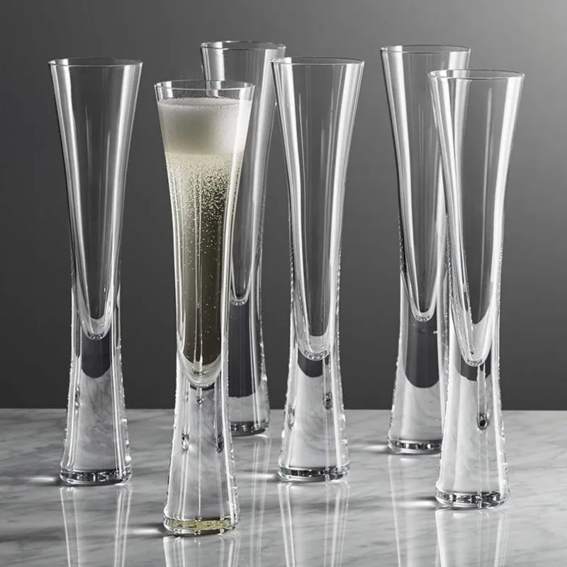 Ereganto シャンパングラス グリッターフルート クリ - Champagne Flute Pair のレビューと価格