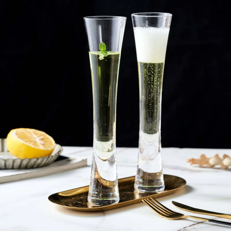 Ereganto シャンパングラス グリッターフルート クリ - Champagne Flute Pair のレビューと価格