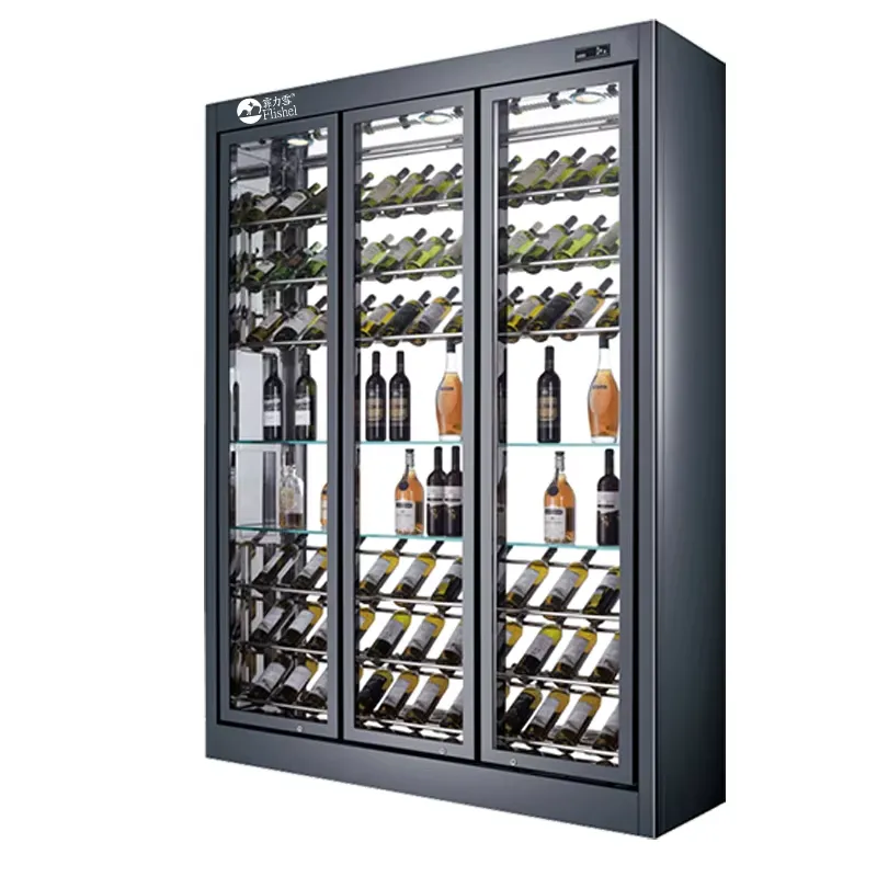 電気式3枚ガラス扉単温度デジタル制御ワイン冷蔵庫ビールディス - Wine Beer Fridge Cabinet のレビューと価格