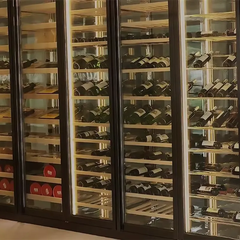電気式3枚ガラス扉単温度デジタル制御ワイン冷蔵庫ビールディス - Wine Beer Fridge Cabinet のレビューと価格