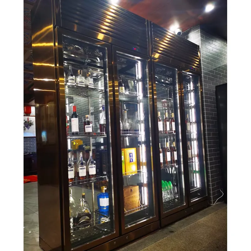 電気式3枚ガラス扉単温度デジタル制御ワイン冷蔵庫ビールディス - Wine Beer Fridge Cabinet のレビューと価格