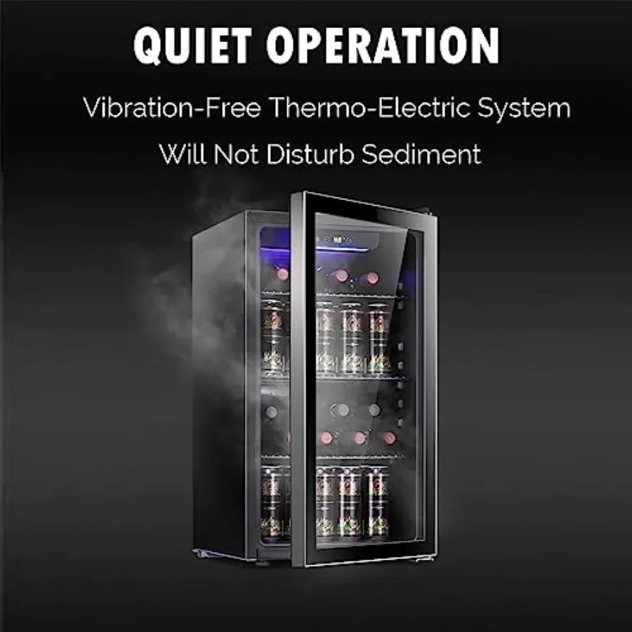 26本収納 130缶収納 ワインクーラー/キャビネット 飲料 - Wine Beer Cooler Fridge のレビューと価格