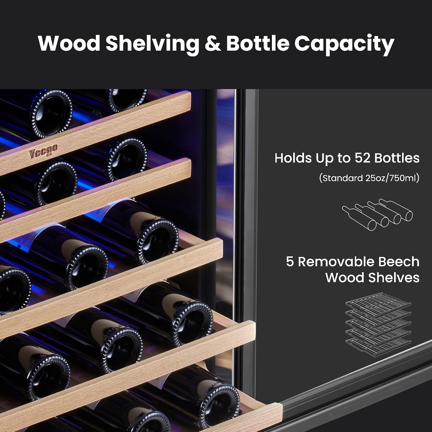 Yeego ワイン冷蔵庫クーラー - 24 インチ ワイン冷 - Wine Beer Cooler Fridge のレビューと価格