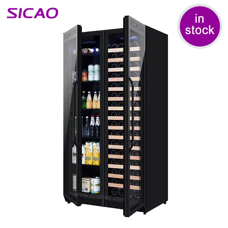 ビルトイン飲料冷蔵庫 ダブルドアワインクーラー 大容量ビール - Wine Beer Cooler Fridge のレビューと価格