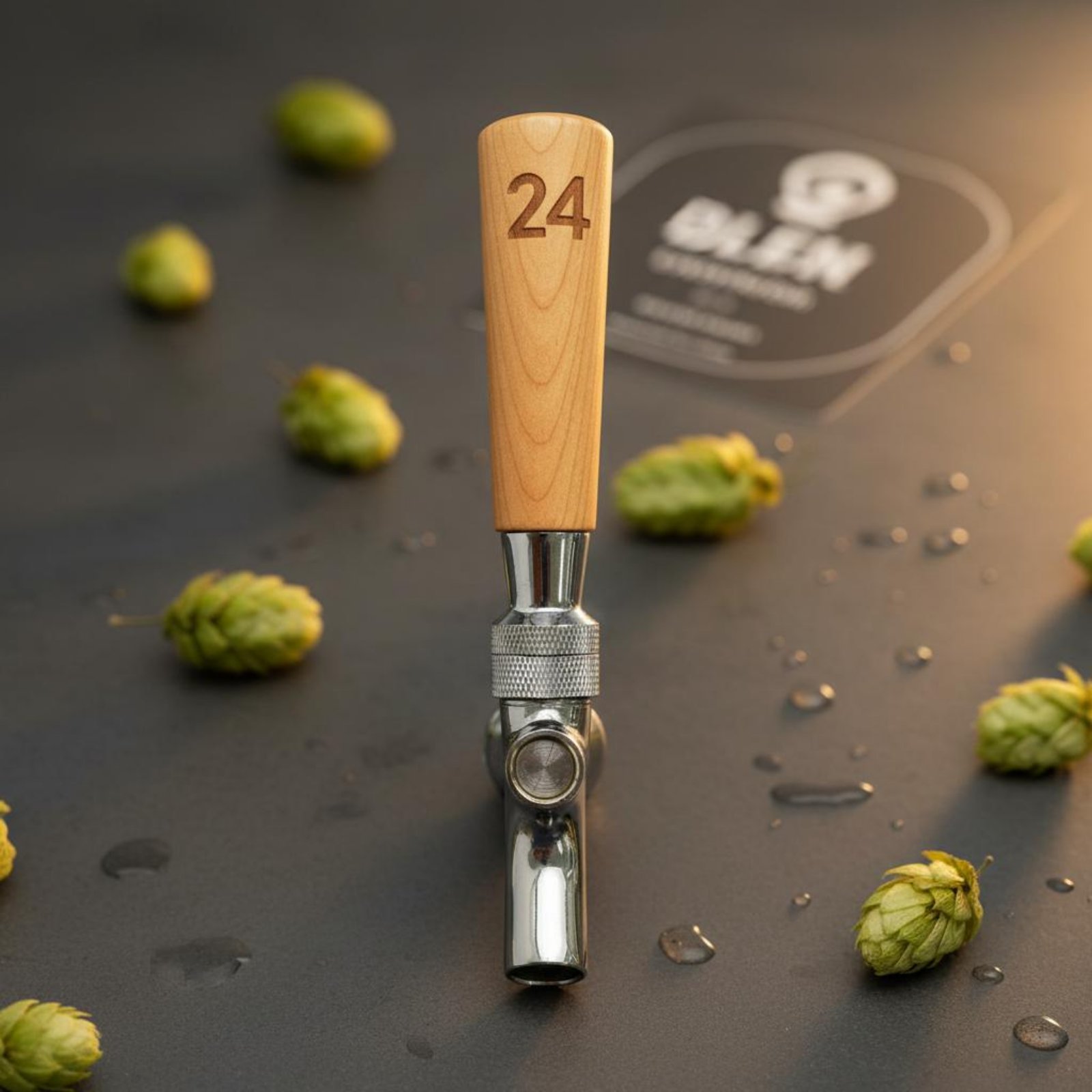 短い木製ビールハンドル、無垢材木製ビールタップハンドルバーア - Wine With Beer のレビューと価格