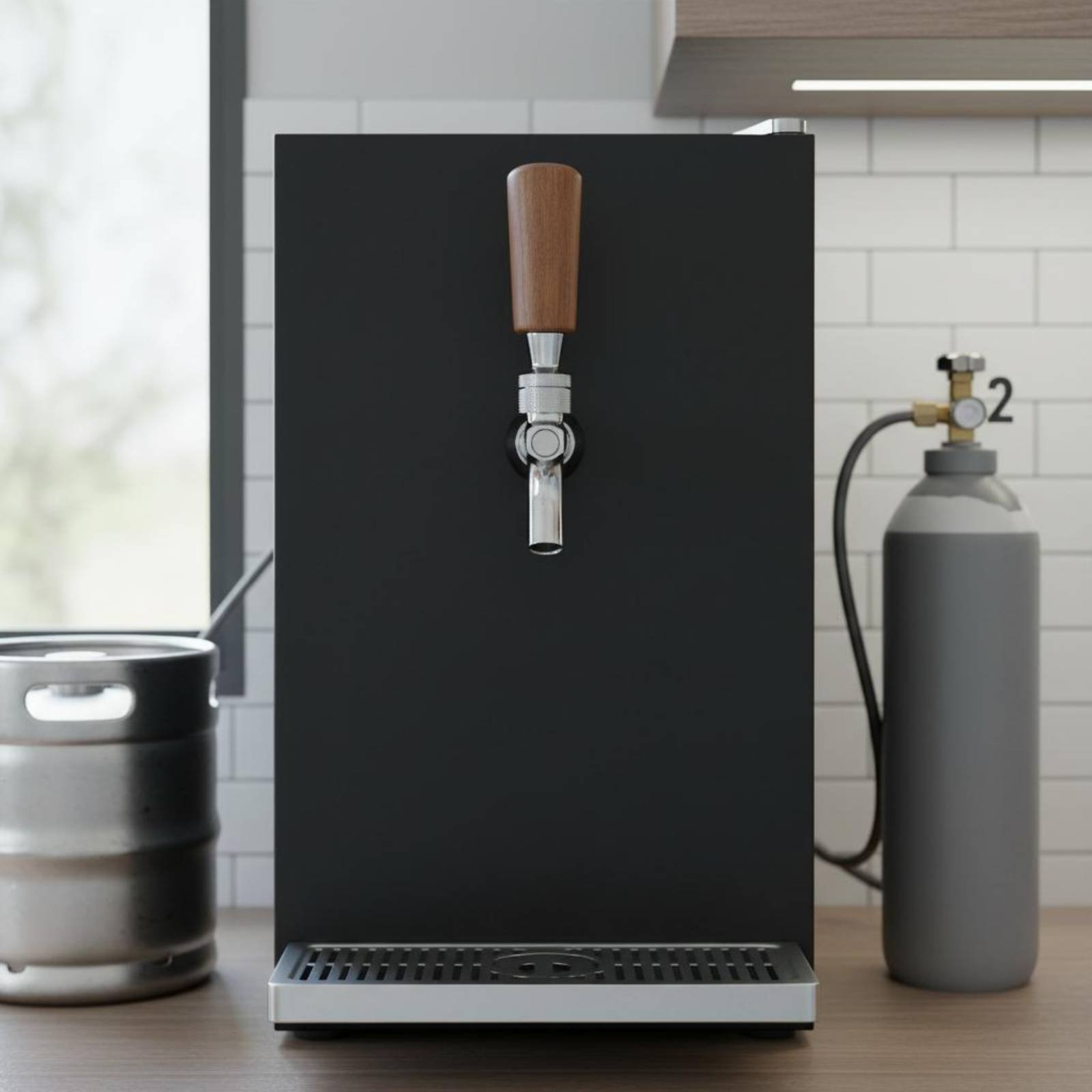 短い木製ビールハンドル、無垢材木製ビールタップハンドルバーア - Wine With Beer のレビューと価格
