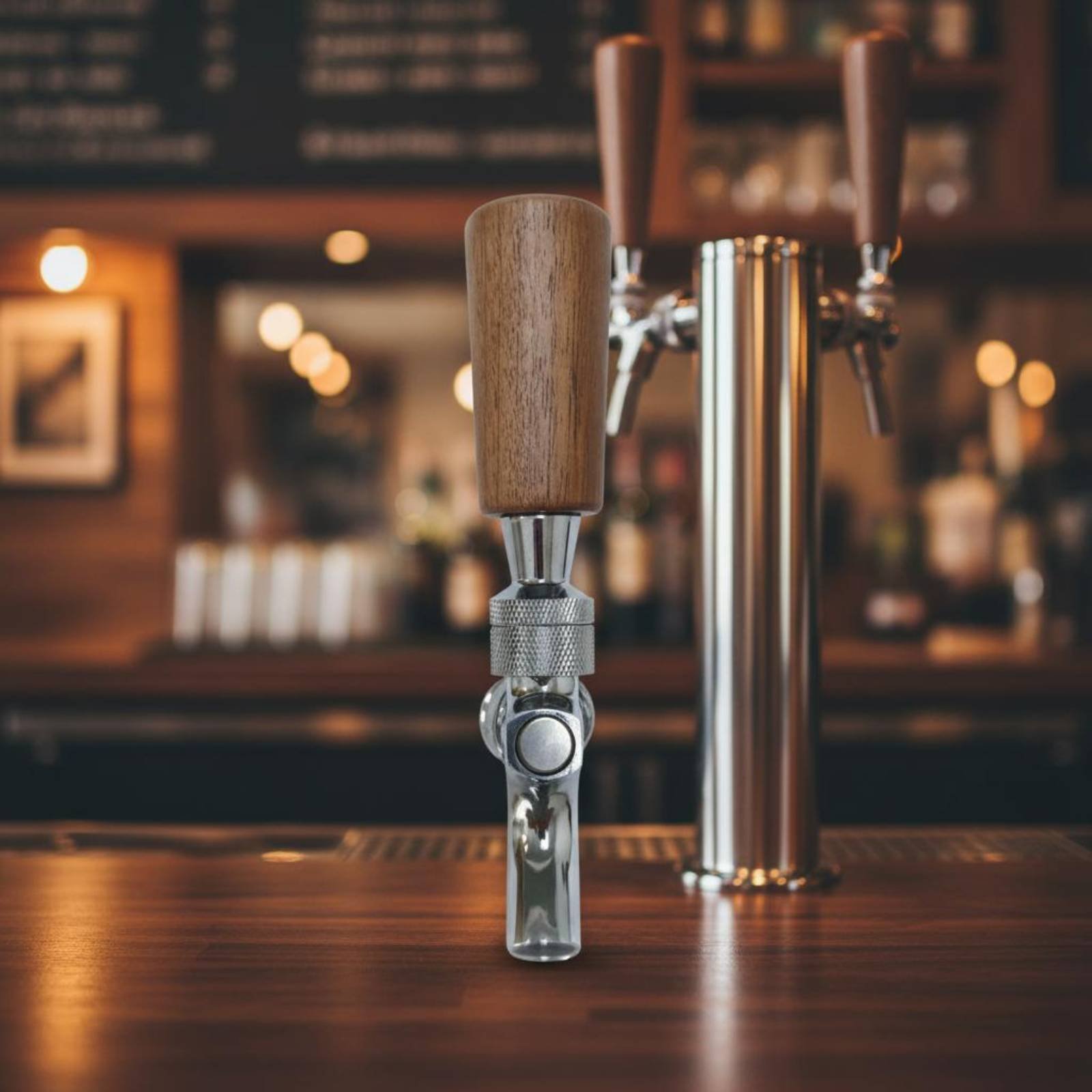 短い木製ビールハンドル、無垢材木製ビールタップハンドルバーア - Wine With Beer のレビューと価格