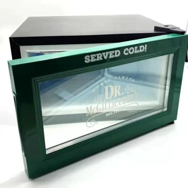 ヴァナス 18リットル ミニ冷蔵庫 ガラス扉 ミニ缶冷蔵庫  - Wine Beer Cooler Fridge のレビューと価格
